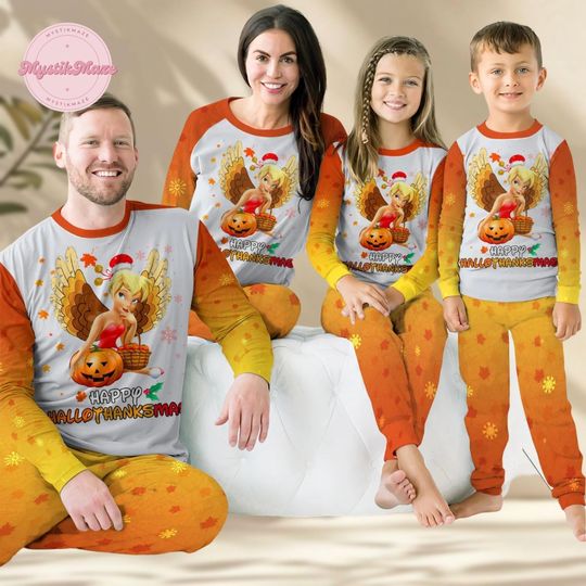 Tinker Bell Pajamas Family, Disney Tinker Bell Pajamas Set