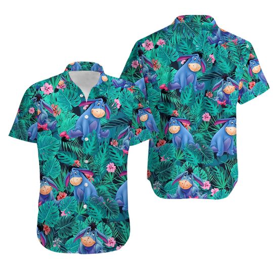 Eeyore Summer Hawaiian Shirt, Family Hawaiian Outfit