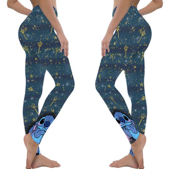 Custom Name Stitch Hoodie Legging Sets