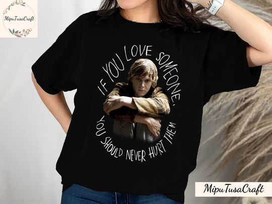 American Horror Story Tate Love Someone Girls AHS Cotton Shirts, Comfortable Short Sleeve Sports Tee for men, women, Unisex, Trending Halloween Gifts