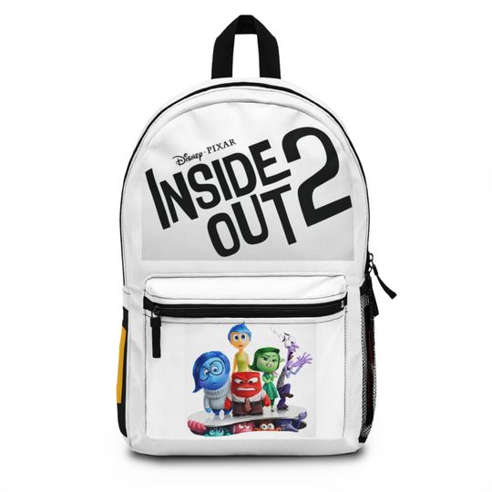 Backpack - Zaino - Inside out 2, Inside Out School bag, Gift Inside Out Gift Book Bag School Bag