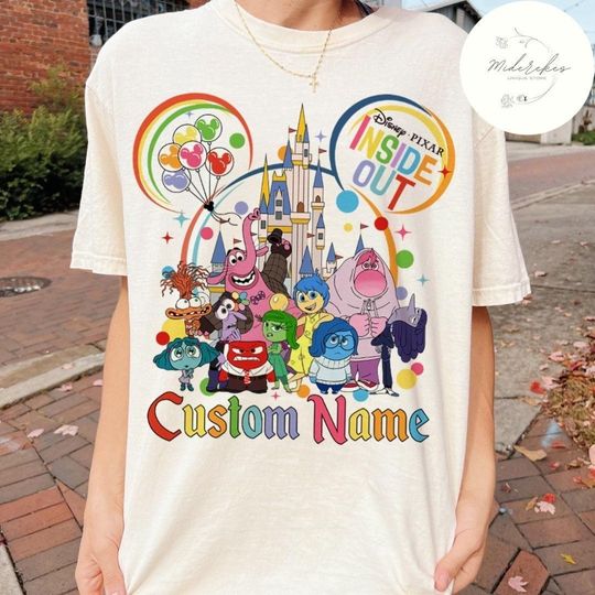 Personalized Disney Inside Out Shirt, Inside Out 2 Movie Joy Family Shirt