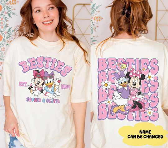 Disneyland Minnie Daisy Besties Shirt, Minnie Daisy Shirt, Girl Besties Shirt, Best Friend Shirt, Girl Trip Shirt, Disneyworld Trip Shirt