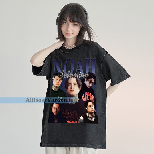 Noah Sebastian Vintage T-Shirt, Cornerback Homage Graphic Unisex Short Sleeve, Bootleg Retro 90's Fans Washed Shirt Gift