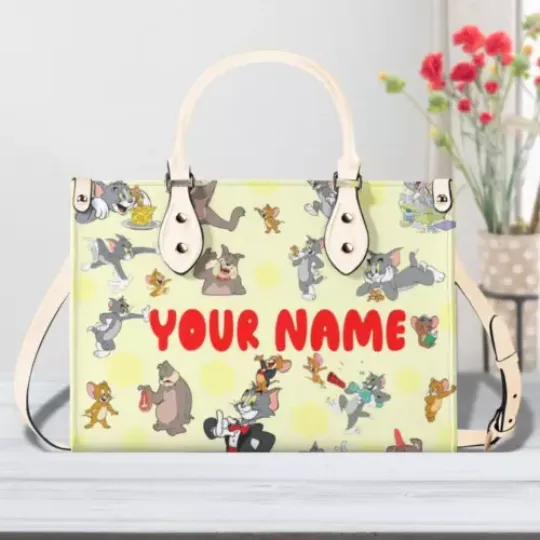 Personalized Tom and Jerry New Version-Luxury Women Leather Handbag For Her