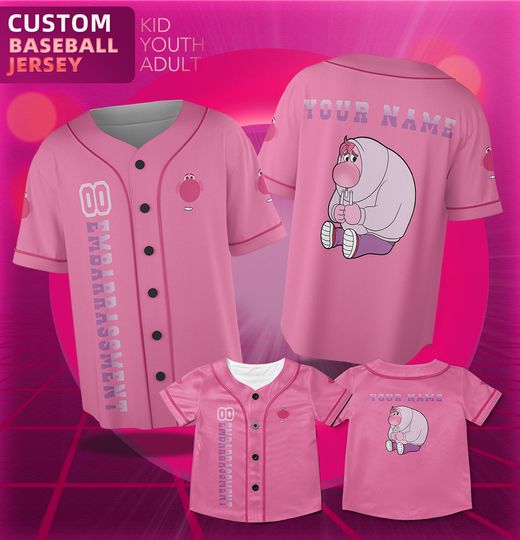 Embrass emotion Inside Out  Custom Jersey Team, Personalized Inside Out Jersey, Inside Out 2 Baseball Shirt, Disney Pixar Shirt