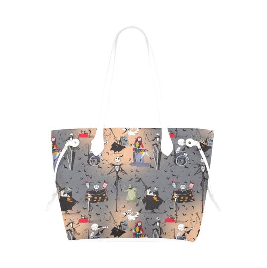 Nightmare Before Christmas Canvas Purse | NBC Purse | Jack Skellington Purse | NBC Bag | Jack and Sally purse | Disneyland Purse |