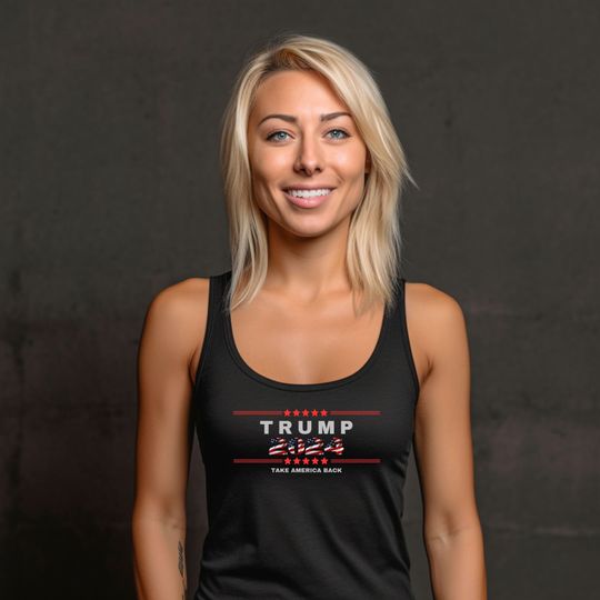 Trump 2024 president election women tank top Donald Trump Republican 2024 election Take America Back Make America Great Again mothers day