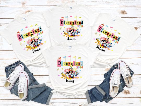 Disney Family Shirts Disneyland Trip Shirts for Family Disney Trip Matching Shirts Family Vacation 2024 Mom Dad Squad