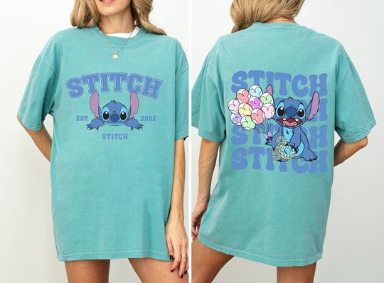 Comfort Colors Disney Stitch Est 2002 Shirt, Stitch Balloons Shirt, Stitch Summer Trip Shirt, Magical Snacks Shirt, Stitch Kids Shirt