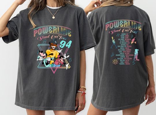 Comfort Colors Retro 90s Goofy Movie Shirt, Max Goofy Roxanne Powerline Shirt, Disney World Tour Shirt, Goofy Movie Shirt, Disney Shirt