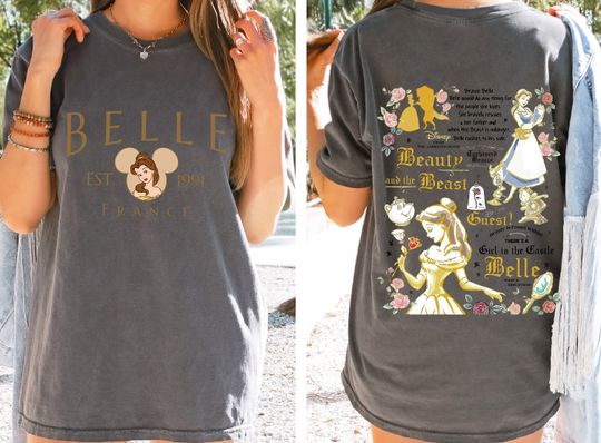 Comfort Colors Retro Tale as Old as Time Shirt, Disney Belle Shirt, Retro Beauty and the Beast T-Shirt, Mickey Eras Shirt,Disney Family Trip