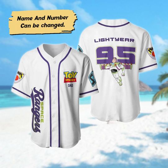 Personalized Lightyear Baseball Jersey, Funny Lightyear Character Basketball Jersey, Toy Story Movie Birthday Gift, Toy Story Baseball Shirt