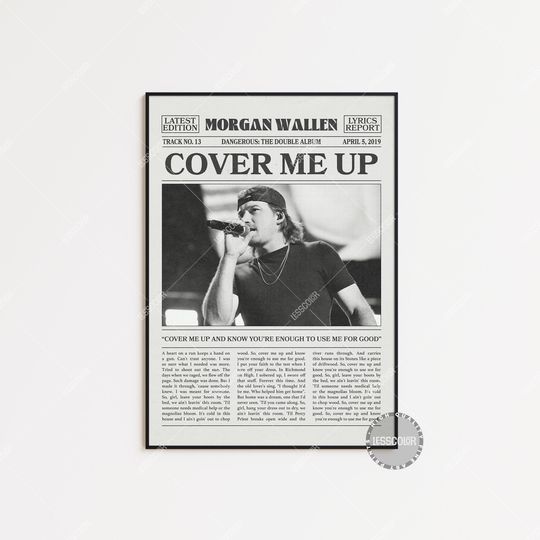 Wallen Western Retro Newspaper Print, Cover me Up Poster, Lyrics Print, Wallen Western Poster, Dangerous: The Double Poster