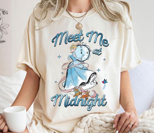 Meet Me at Midnight Shirt, Cinde T-Shirt, Disney Princess Tee, Family Vacation