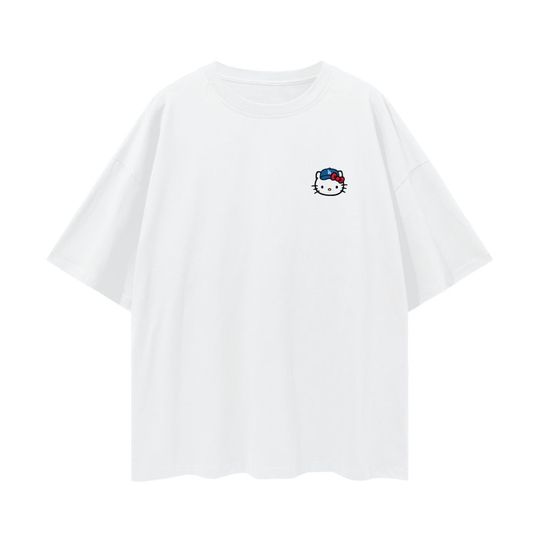 Hello Kitty Dodgers T-Shirt, Hello Kitty Baseball Tee, Los Angeles Dodgers Tee, Gifts for Woman, Oversize Tee - 190 GSM