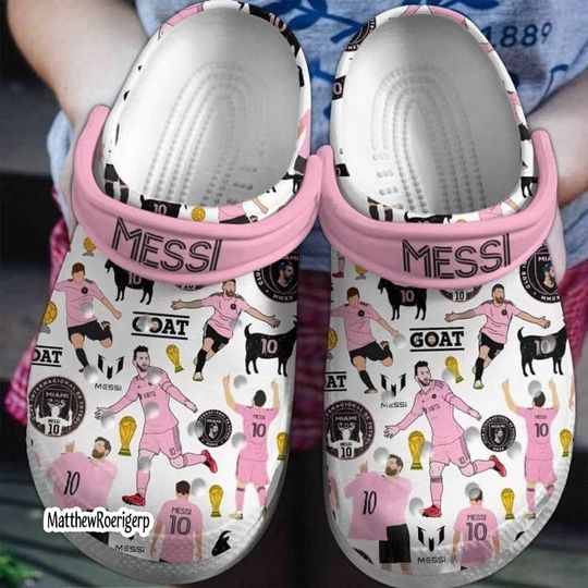 Personalize 2023-2024 Miami International Major League Clogs, #10 Messi Shoes