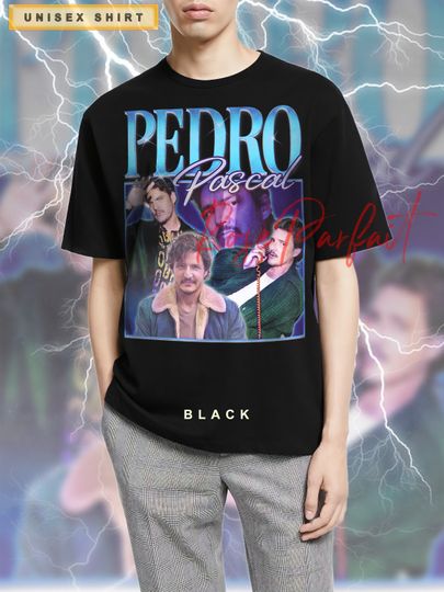 Pedro Pascal Tribute Celebrity Shirt, Retro 90s Vintage Pedro Pascal Shirt, Narco Pedro Pascal Fans Gift, Actor PEDRO PASCAL Shirt