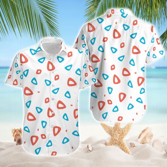Togepi Egg Hawaii Shirt, Togepi Egg Hawaiian Shirt, Summer Button Up Hawaiian Shirt, Super Mario Halloween Costume Shirt Mario Birthday Gift