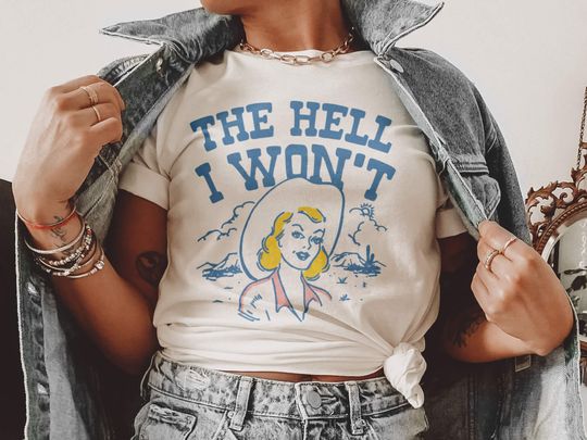 The Hell I Won't Cotton Shirt, Comfortable Short Sleeve Sports Tee for Men, Women, Kids - Trending Street Fashion