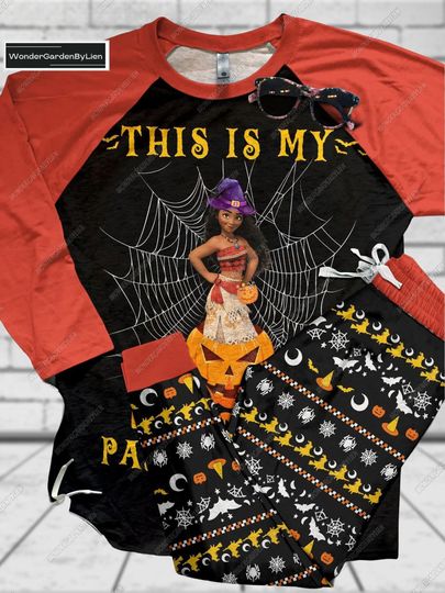Moana T-shirt Pant, Disney Moana Pajama Set, Princess Moana Midnight