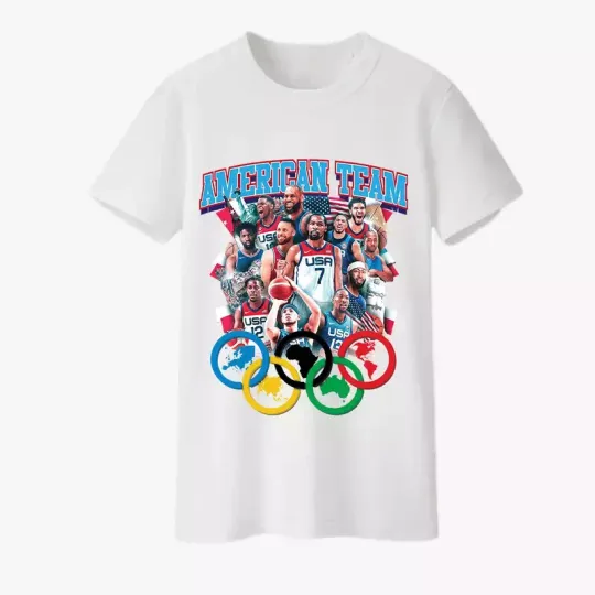 USA basketball team olympics pari 2024 t shirt
