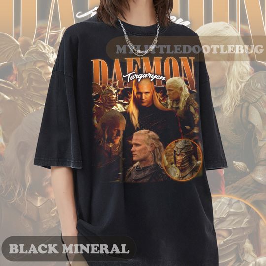 Limited Daemon Targaryen Vintage Comfort Colors T-Shirt, Gift For Women and Man Unisex T-Shirt