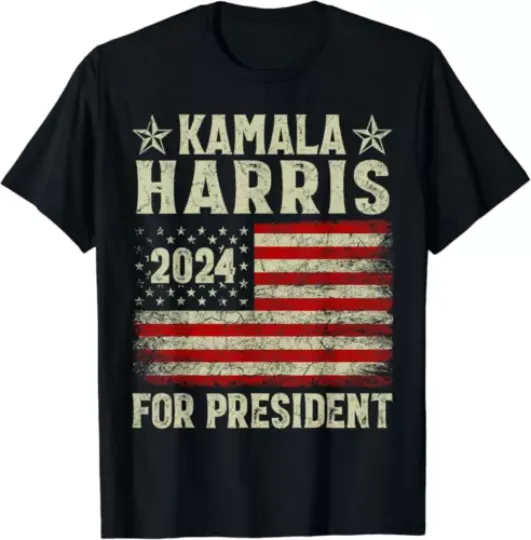 Discover Vintage Kamala Harris 2024 For President Election Campaign T-Shirt