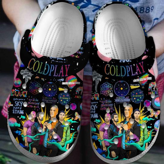 Coldplay Clogs, A Head Full of Dreams Edition, Holiday Present, Gift for Music Lovers