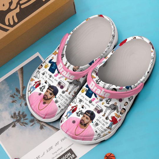 Drake Clogs, Custom Rap Edition, Holiday Present, Gift for Music Lovers