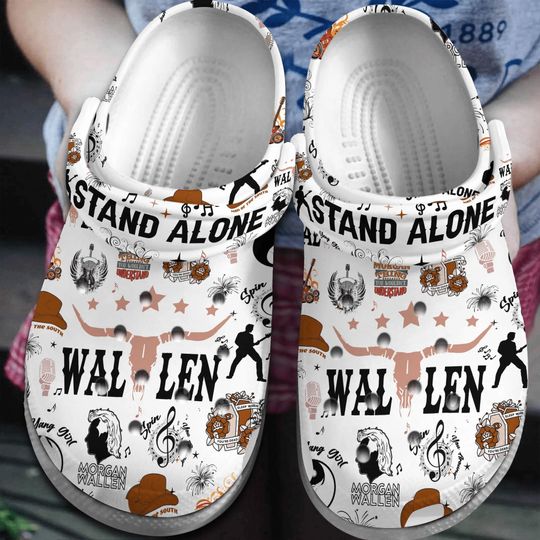 Wallen Western Clogs, Custom Country Music Edition, Holiday Present, Gift for Music Lovers