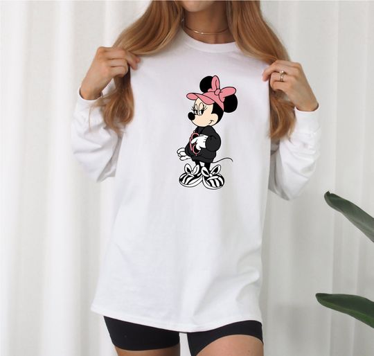 Disney Minnie Long Sleeve, Women Trip Tee, Disney Minnie Tee, Disney Trip Shirt, Disneyworld Vacation Tee, Cute Minnie Tee