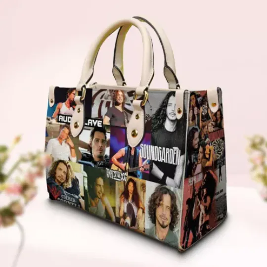 Chris Cornell Women Leather Hand Bag Fan-made Leather Bag Gift For Her