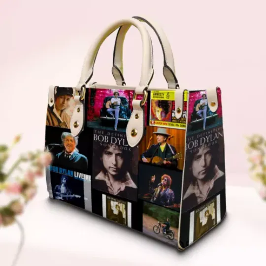 Bob Dylan Women Leather Hand Bag Fan-made Leather Bag Best Gift for Fans