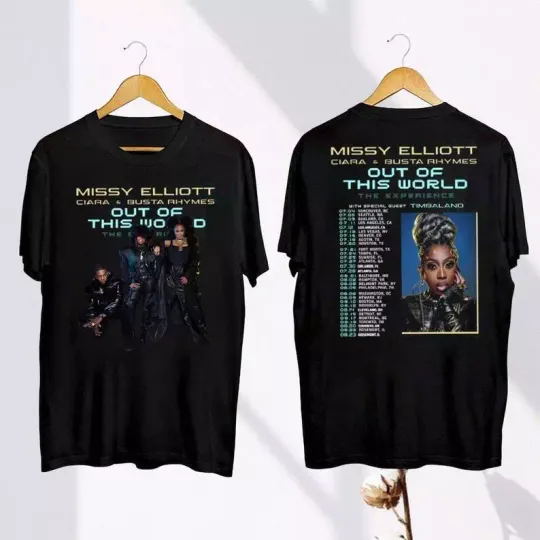 2024 Tour Missy Elliott x Ciara & Busta êShirt, Out of This World 2024 Tour Tee