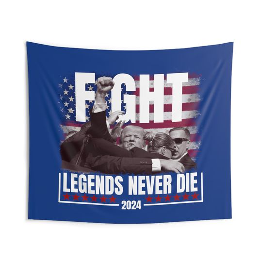 Trump "Legends Never Die Tapestry"