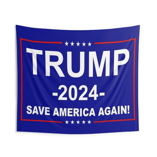 Trump tapestry flag elections america