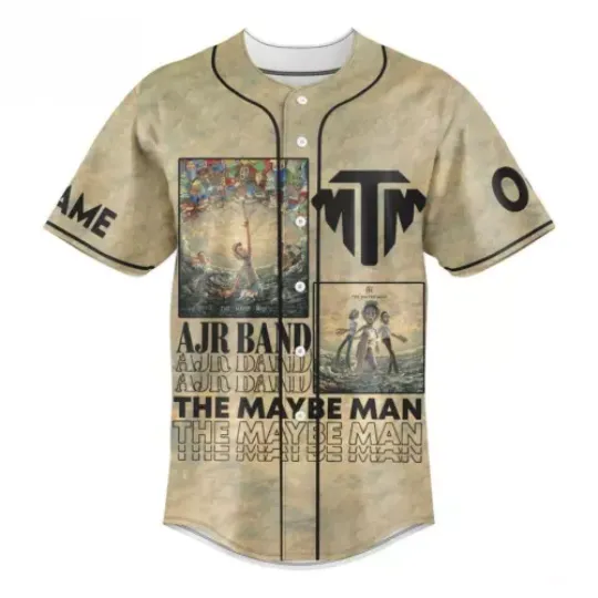 Ajr Band The May Be Man Custom Baseball Jersey | Music Tour Outfit | Summer Streetwear For Unisex