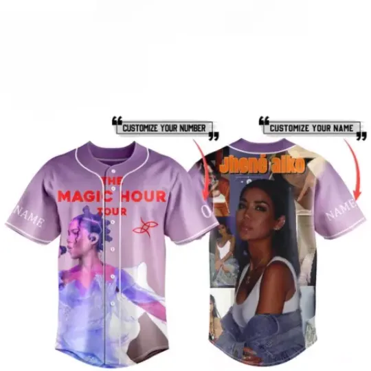 Jhene Aiko Triggered The Magic Hour Personalized Baseball Jersey | Music Tour Outfit | Summer Streetwear For Unisex