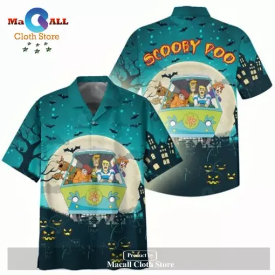 Scooby Doo With Friends Scary Halloween Amazing Hawaiian Shirt