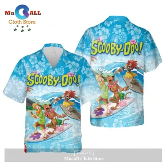 Scooby-Doo Friends Surfing Monster Hawaiian Shirt