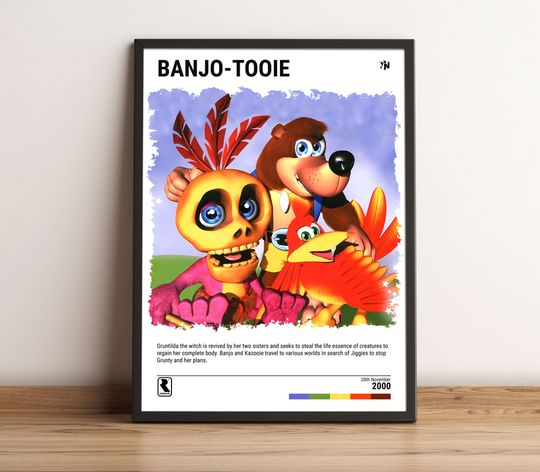 Banjo -Tooie(2000) Poster - Video Game Wall Art Print - Gaming Gift