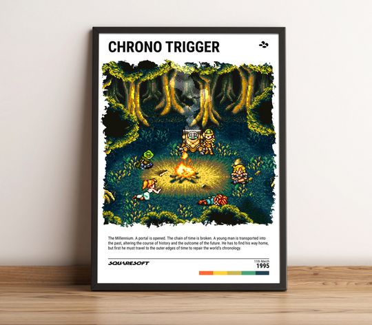 Chrono Trigger (1995) Poster - Video Game Wall Art Print / Home Decor - Gaming Gift