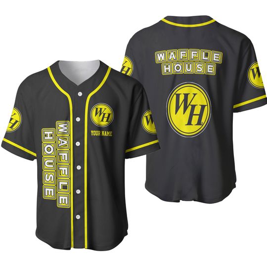 Custom Waffle House Baseball Jersey, Father's Day, Gift For Men