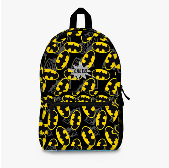 Personalized Batman All over Print Backpack | Go To School Merch | Gift For Kids