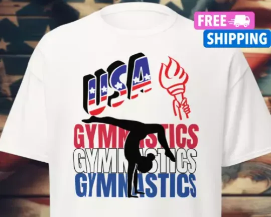 USA Gymnastics Shirt For Olympics, Paris 2024 American Gymnastics Team Shirt