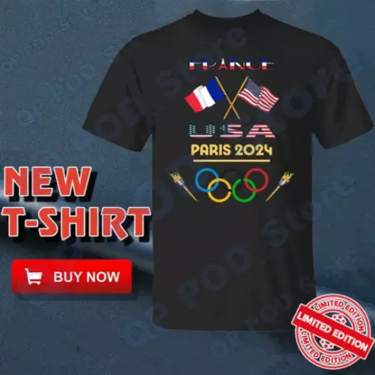 2024 Paris Olympics Games Shirts, Team USA Olympics Games T-Shirt, Olympic Cotton Tee, Summer Sport Shirt