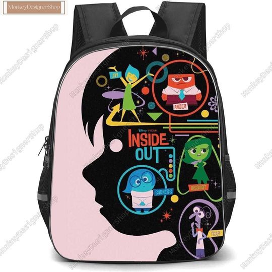 Inside Out 2 Backpack, Joy Sadness Anger School Bag, Fashion Backpack Inside Out, Meet The Emotions Lunch Bag, Back To School Gift