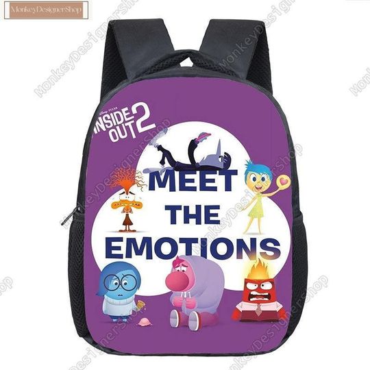 Inside Out 2 Backpack, Joy Sadness Anger School Bag, Fashion Backpack Inside Out, Meet The Emotions Lunch Bag, Back To School Gift