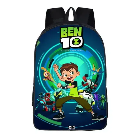 Ben 10 Students Backpack, School Shoulder Bag, Back To School Gift